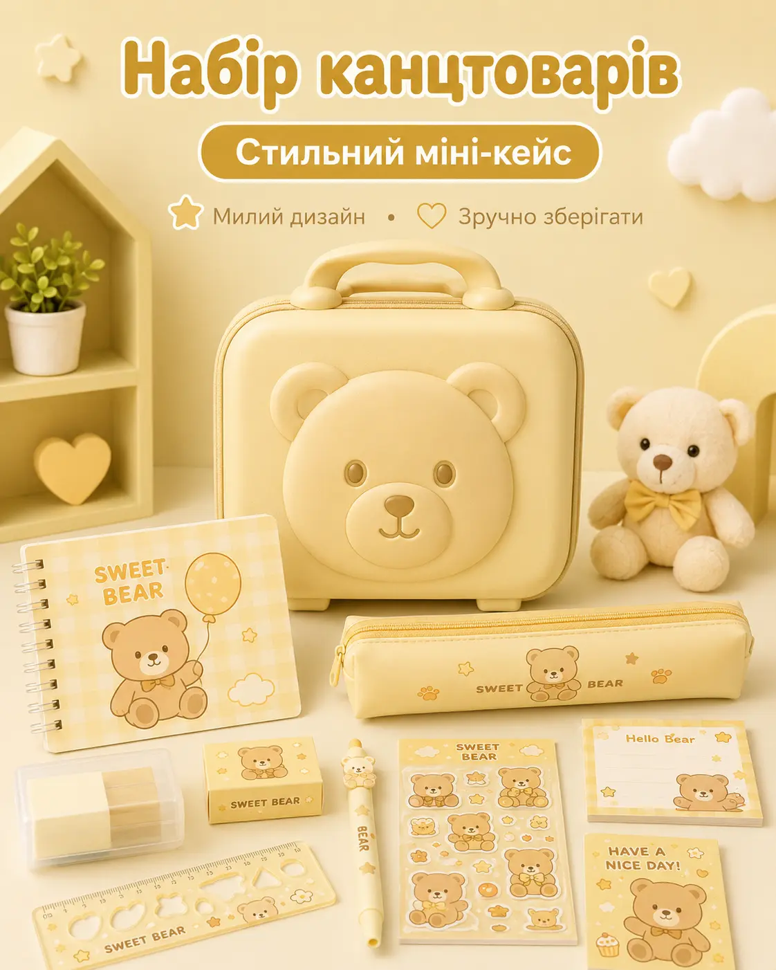 Канцелярський набір Ведмедик