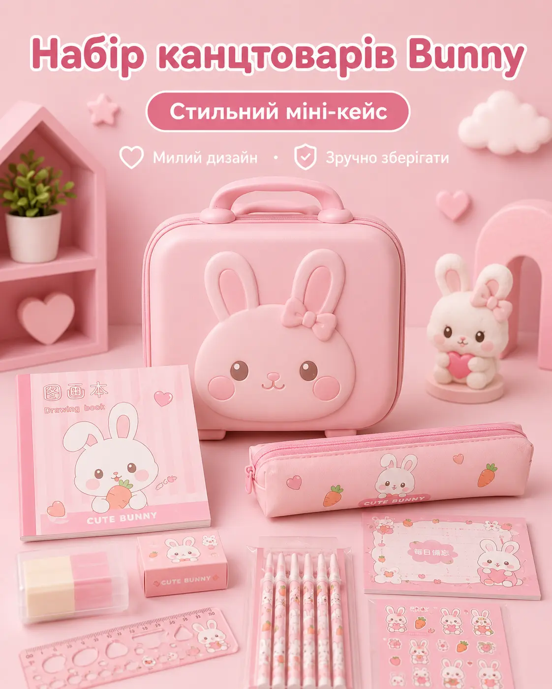Канцелярський набір Зайчик